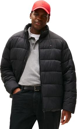 Tommy Hilfiger Jassen, Heren, Zwart, 7Xl, BT Mid Weight Stand Collar Jacket