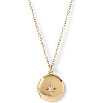 Astley Clarke Gold Biography Midi Locket Necklace at Nordstrom