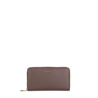 Coccinelle Metallic Soft Grote Portemonnee met Rits - Dames - Accessoires - Rood - Maat: ONE Size Leer