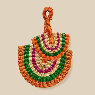 Indego Africa Mini Fan Bag Charm in Pink at Nordstrom