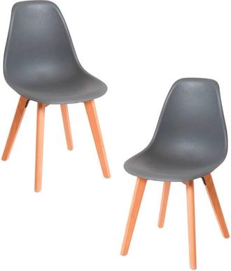 Regalos Miguel Regalos Miguel - Packs Sillas Comedor - Pack 2 Sillas Kelen - Gris Oscuro