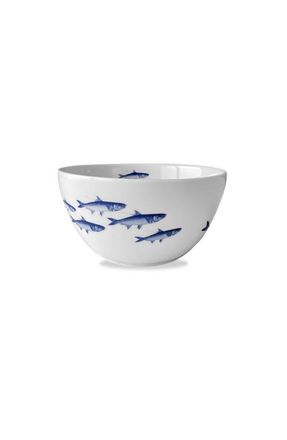 Caskata School of Fish Cereal Bowl - Porcelain - Set 4 in Blue at Nordstrom