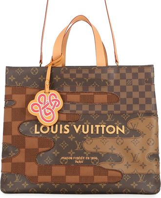 Louis Vuitton Monogram Brown Damier Canvas Monogram Monogram Handbag Tote Bag (Pre-Owned)