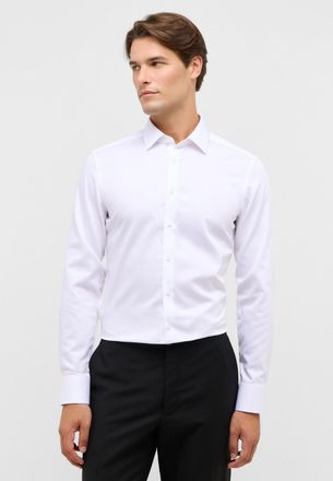 Eterna Langarmhemd ETERNA SLIM FIT, Herren, Gr. 38, Normalgr&ouml;ssen, wei&szlig;, Satin, 100% Baumwolle, schmal, Manschette, Hemden Langarmhemd, NON IRON (b&uuml;gelfrei)