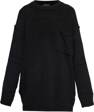 Yohji Yamamoto Maglione con taschino - Nero