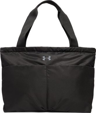 Under Armour Tragetasche UNDER ARMOUR UA Studio Lite Tote, Damen, Gr. B/H/T: 27cm x 8cm, schwarz (schwarz,, castlerock), Obermaterial: 100% Polyester, Taschen Trag