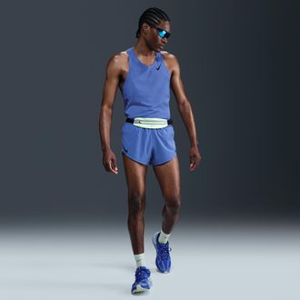 Nike Mens AeroSwift Dri-FIT ADV 2 Brief-Lined Running Shorts in Blue | FN3349-411