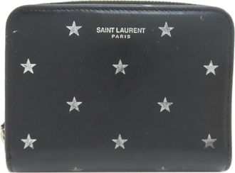 Saint Laurent Black Leather Wallet (Bi-Fold) (Pre-Owned)