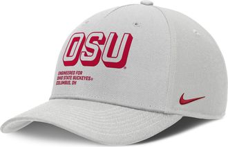 Nike Ohio State On-Field Primetime Rise Nike Mens College Adjustable Hat in Grey | NC960BBOH-9G9