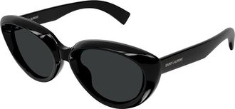 Saint Laurent SL 859/K Asian Fit 001 Womens Sunglasses Black Size 54