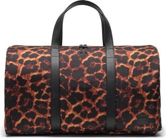 Herschel Novel Recycled Polyester Duffle Bag in Digi Leopard at Nordstrom