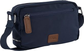 Camel Active Handtasche CAMEL ACTIVE Aurum, Damen, Gr. B/H/T: 23cm x 15cm x 5cm, blau, Polyester, beschichtet, clean, unifarben mit Farbeins&auml;tzen, Taschen Handtasc