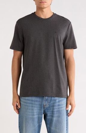 Calvin Klein Classic Fit Heathered Stretch Cotton Piqu&eacute; T-Shirt in Charcoal Heather at Nordstrom Rack, Size Xx-Large