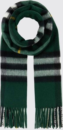 Burberry Sciarpa in 100% cashmere con fantasia check e bordi sfrangiati