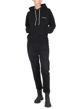 Department Five Logo-Embroidered Drawstring Hoodie - Black