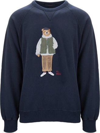 In The Box Sweatshirts - Heren - Sweatshirts - Blauw - XL - Katoen - Hoodies & sweatvesten