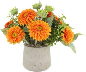 Creative Displays Inc. Handmade Faux Sunflower Arrangement In Fiberstone Pot
