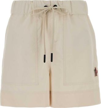 Moncler Cream Polyester Shorts