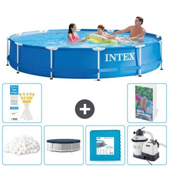 Intex Piscina Con Estructura Redonda - 366x76 Cm - 7-piezas S159