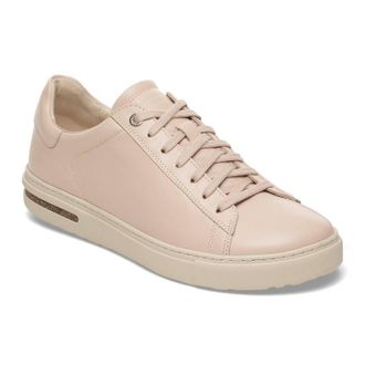 Birkenstock Womens Bend Low Leather Sneakers - Narrow In New Beige