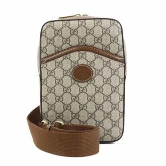 Gucci Pre-owned Vintage Sling Bag - Heren - Vintage Schoudertas - Bruin - ONE Size - Vintage