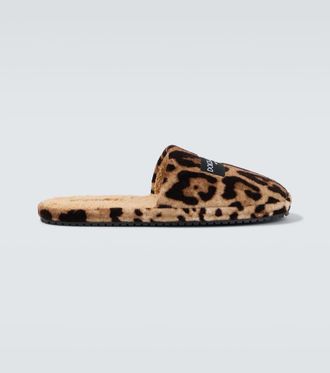 Dolce & Gabbana Leopard-print slippers