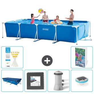 Intex Piscina Con Estructura Rectangular - 450x220x84 Cm - 7-piezas S86