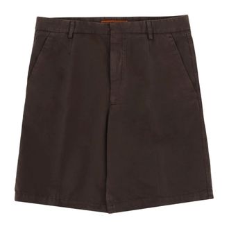 Ermenegildo Zegna Summer Chino Short Pants - Heren - Korte broeken - Bruin - Maat: M Katoen