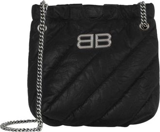 Balenciaga Xs Quilted Crush Leather Tote