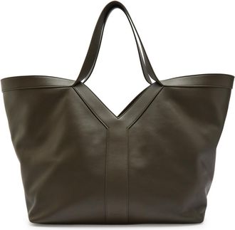 Saint Laurent Y Leather Tote bag - Khaki - One Size