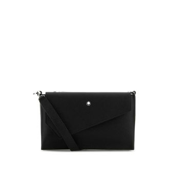 Montblanc Black Leather Crossbody Bag