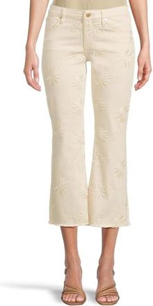 Liverpool L.A. Womens Liverpool Los Angeles Hannah Jeans Ivory Cropped Flared Leg JDM2578