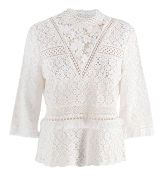 Sea New York Crochet Tassel Top Size XS