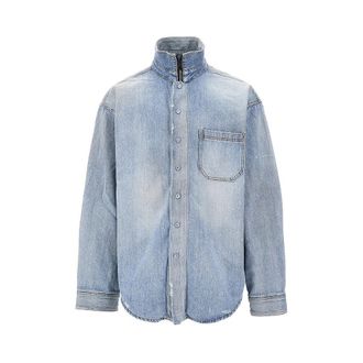 Balenciaga Denim shirt with zip closure Man S