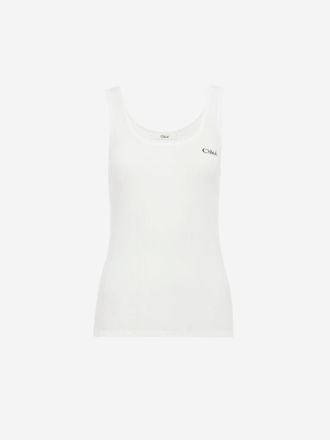 Chlo&eacute; Ribbed Tank Top