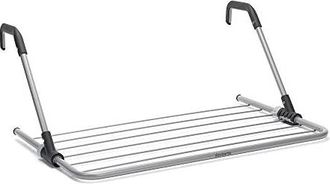 Brabantia Radiator Airer And Hanging Drying Rack - Metallic Grey