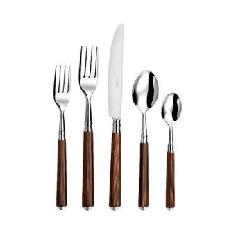Capdeco Galaxie - 5 Piece Place Setting in Natural Wood at Nordstrom
