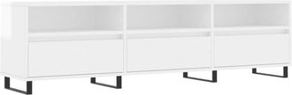 vidaXL Vidaxl - tv Cabinet High Gloss White 150x30x44.5 cm Engineered Wood