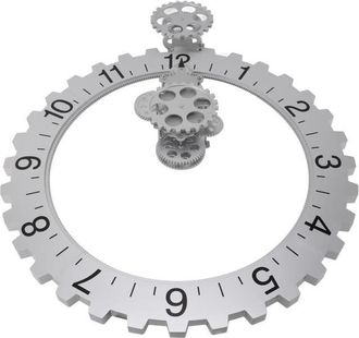 OEM Horloge &Agrave; Engrenage Mobile 3d - Vvikizy - Argent - Vintage - 56 Cm - Int&eacute;rieur