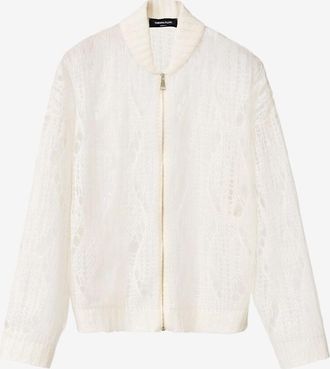 Fabiana Filippi Bomber mit Stehkragen aus Alpaka und Mohair