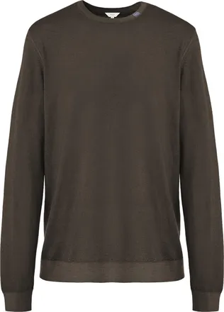 Malo Brown Crew Neck Cashmere Sweater