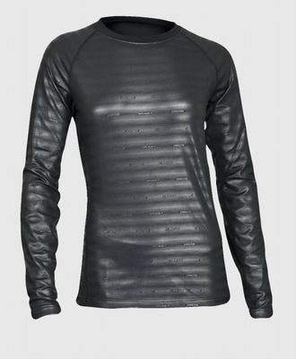Seirus Womens Heatwave Winter Weight Base Long Sleeve Crew Top In Carbon