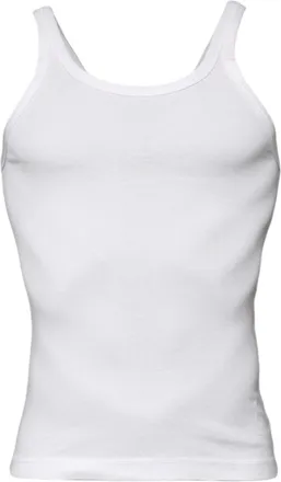 Dolce & Gabbana 100% Cotton Tank Top - White