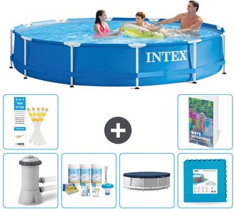 Intex Piscina Con Estructura Redonda - 366x76 Cm - 7-piezas S240