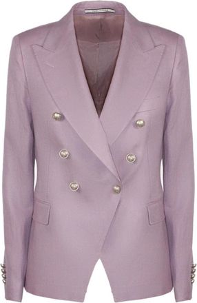 Tagliatore Alicya Blazer - Dames - Blazers - Paars - 2XL - Leer - Jassen