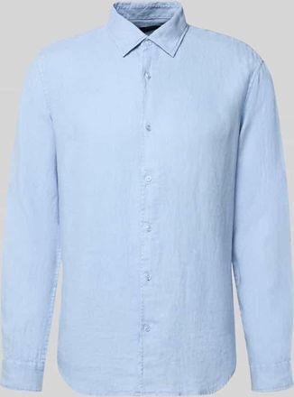 Mc Neal Leinenhemd mit Kentkragen in Eisblau, Gr&ouml;&szlig;e XXXL