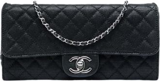 Chanel Pre-owned Vintage Flap Bag - Dames - Vintage Schoudertas - Zwart - ONE Size - Leer - Vintage