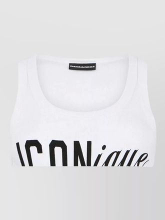 Dsquared2 scoop neck sleeveless womens fashion top