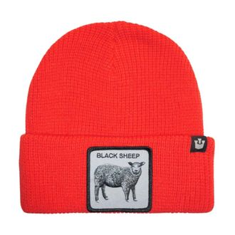 Goorin Brothers Animal Farm Beanie Hoed Rood Logo - Dames - Hoeden - Rood - ONE Size - Wol - Accessoires