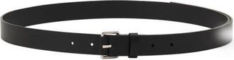 Lanvin Compagnon Leather Belt in Black at Nordstrom, Size 105